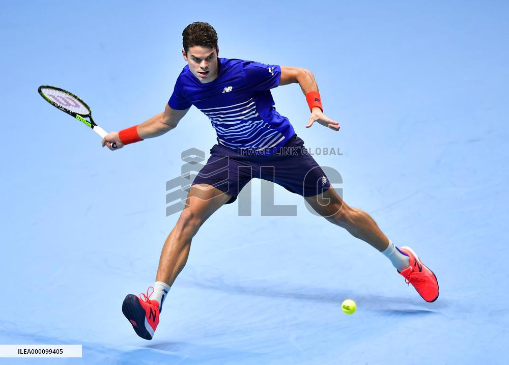 Raonic beats Monfils in ATP World Tour Finals