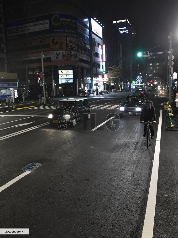 Road reopened after huge sinkhole in Fukuoka is filled with soil