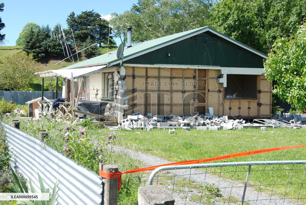 Aftermath of quake in New Zealand