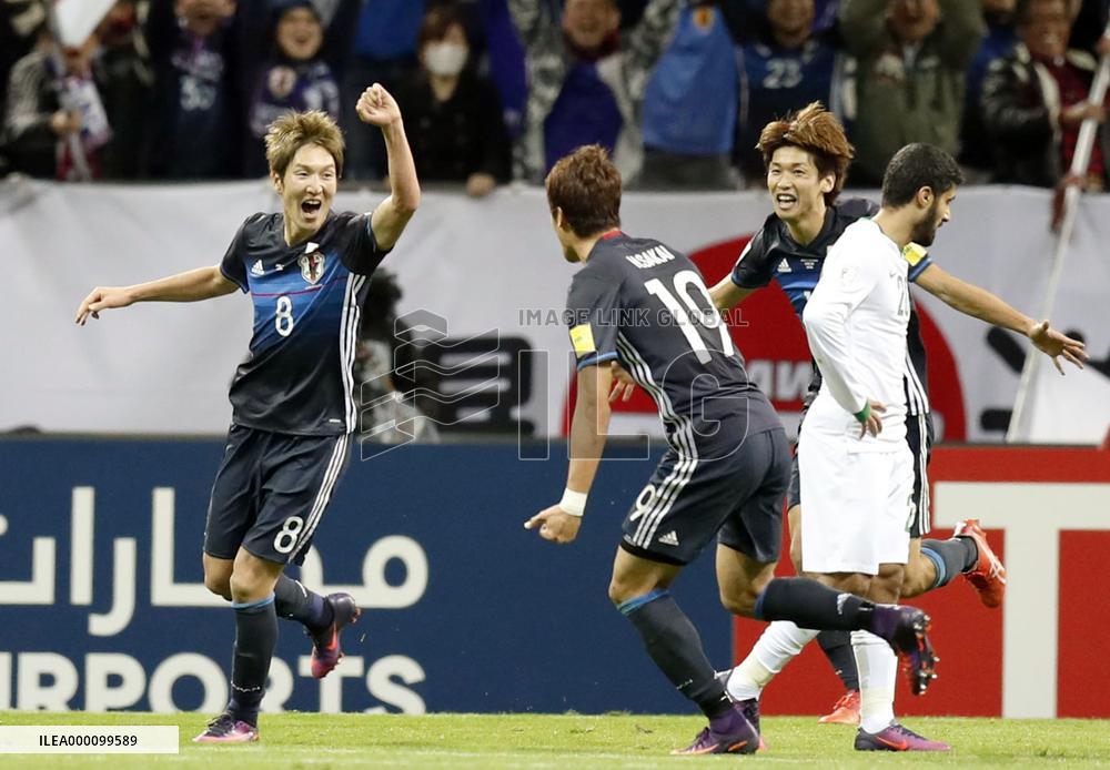 Soccer: Japan beat Saudi Arabia 2-1 in World Cup q'fier