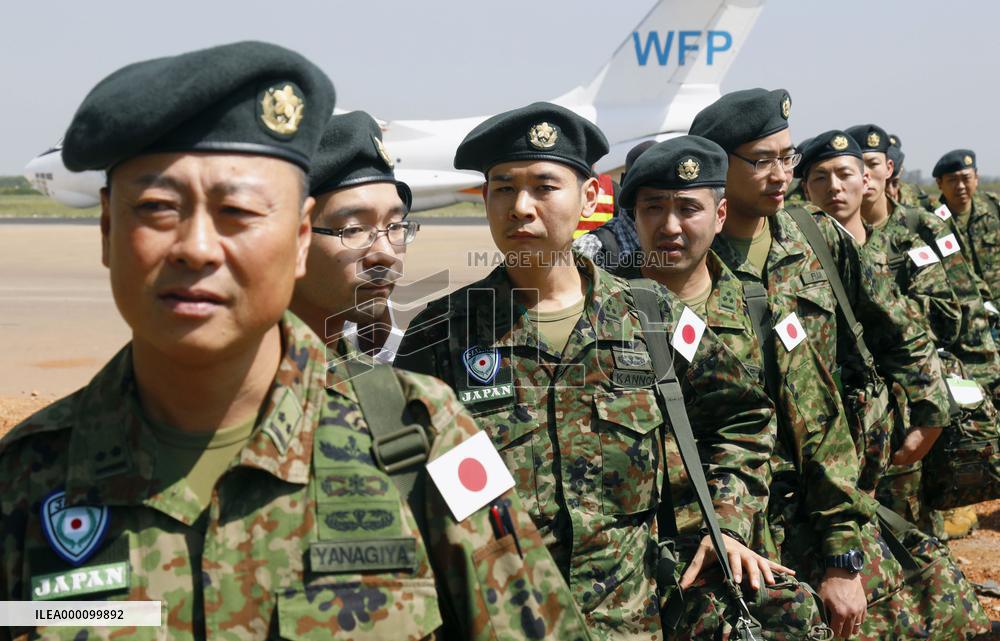 Japan troops tasked with new peacekeeping roles arrive in S. Sudan