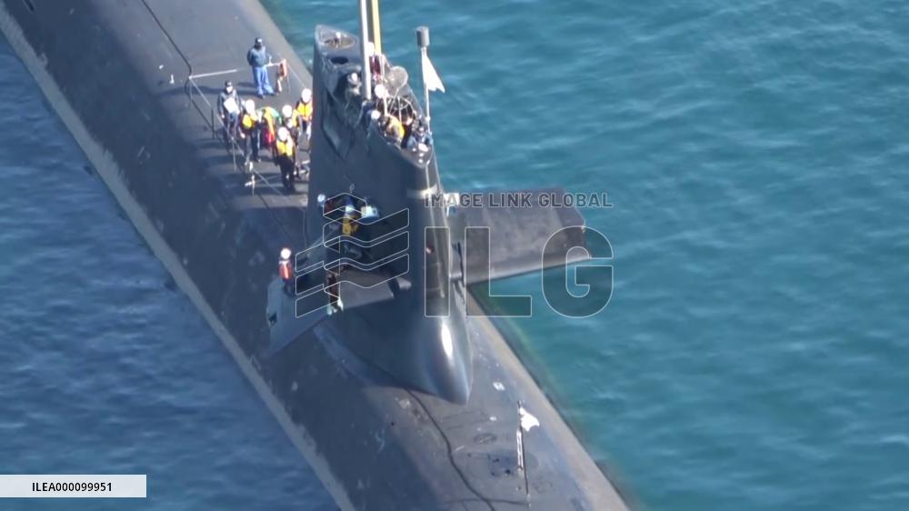 Japan submarine collides with commercial ship off Shikoku