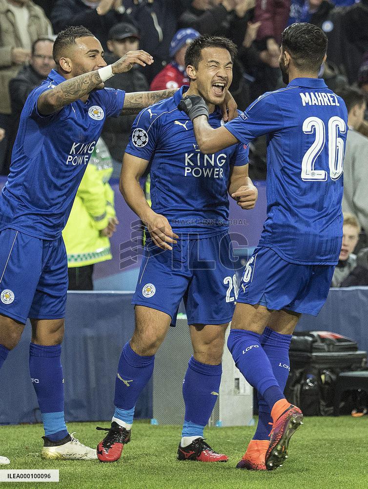 Okazaki scores 1st Champions League goal