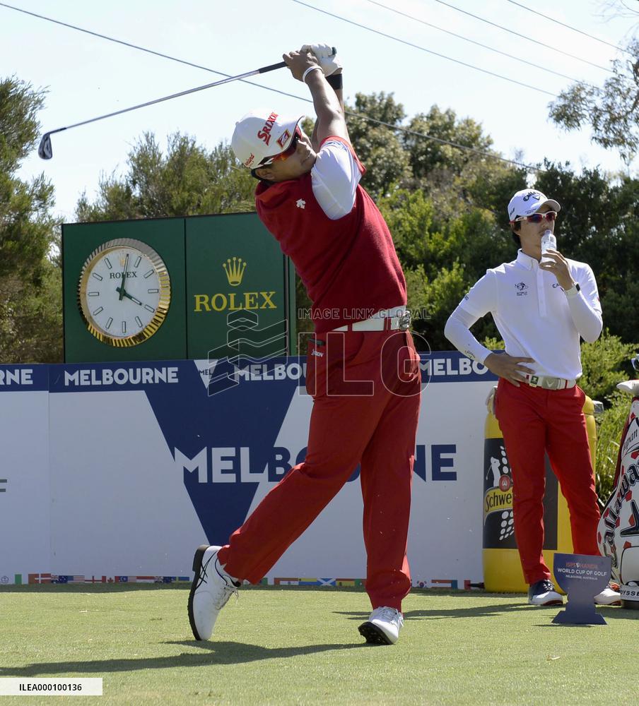 Golf: Japan 10th after 1st round of World Cup team event