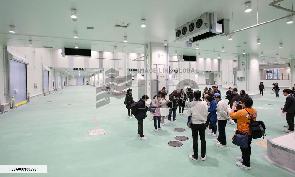 Toyosu market opened to reporters
