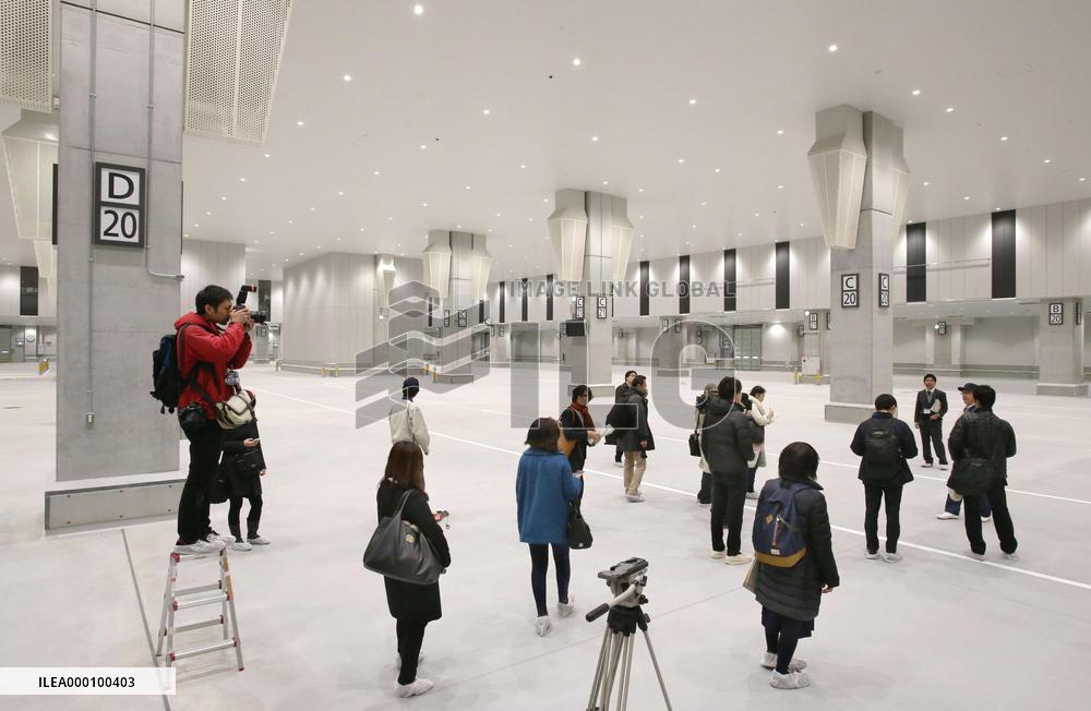 Toyosu market opened to reporters
