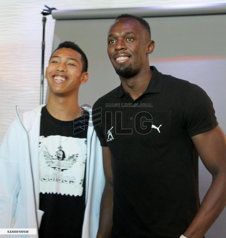 Sani Brown meets with Bolt