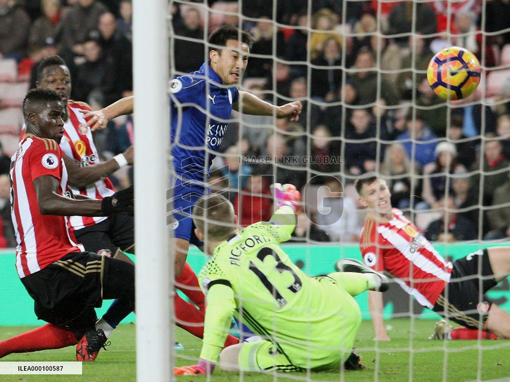 Soccer: Okazaki scores in Leicester's loss to Sunderland