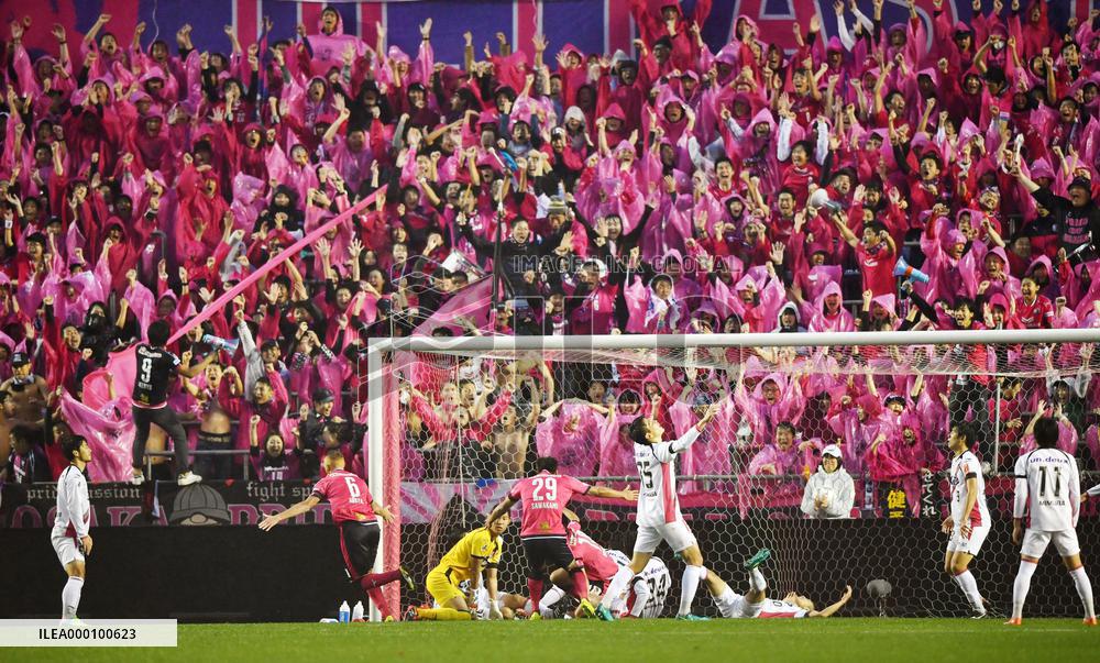 Soccer: Cerezo back to J1 after defeating Fagiano in playoff