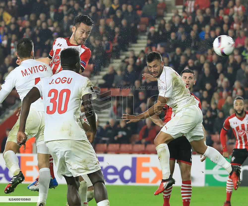 Southampton, Hapoel Beer Sheva end in 1-1 draw in Europa League