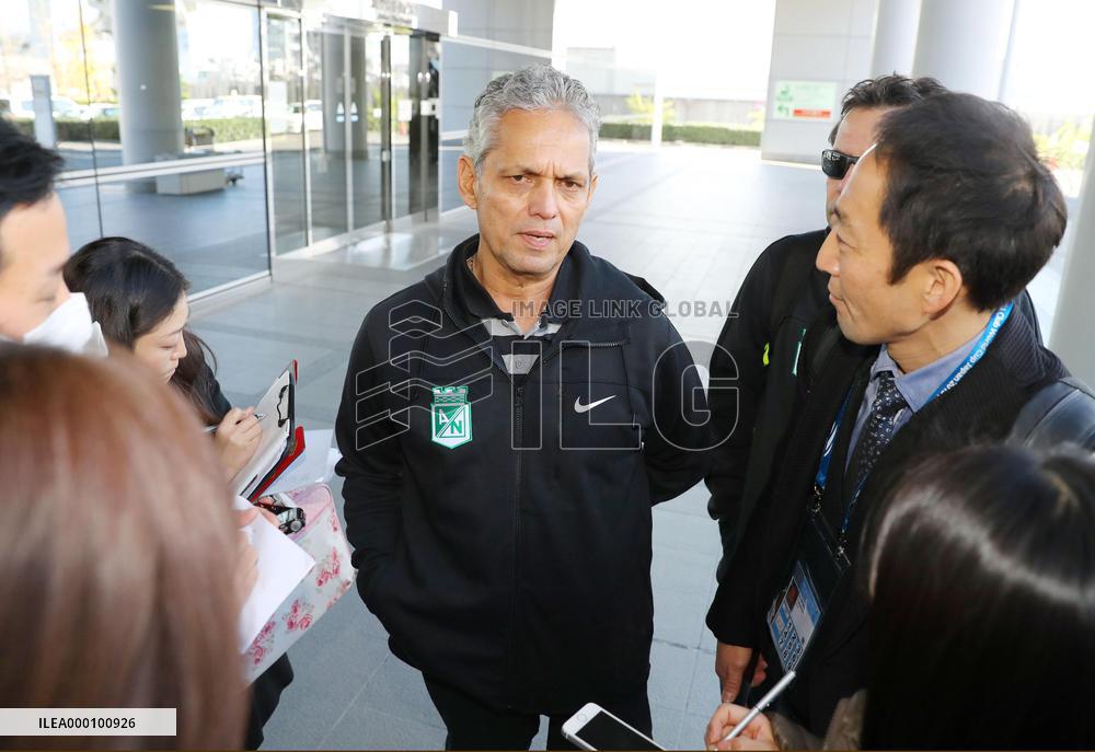 Soccer: Atletico Nacional arrive in Japan for Club World Cup
