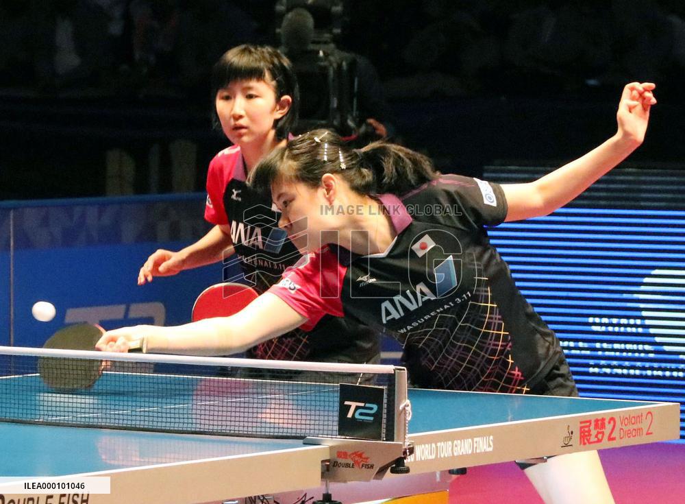 Table tennis: Hamamoto, Hayata win women's doubles at tour finals