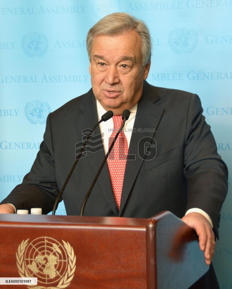 Guterres sworn in as next U.N. secretary general