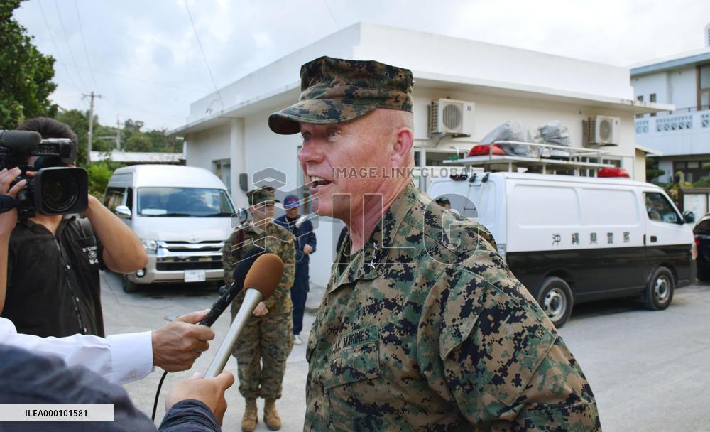 U.S. military resumes Osprey flights after accident off Okinawa
