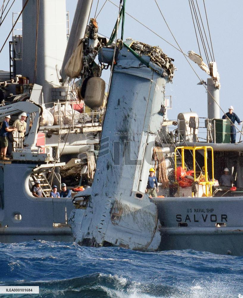 Recovery of debris from crash-landed Osprey almost completed