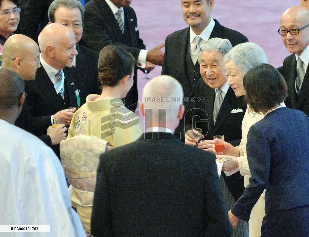 Japanese Emperor Akihito turns 83