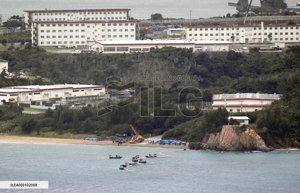 Japan resumes construction for relocation of U.S. air base
