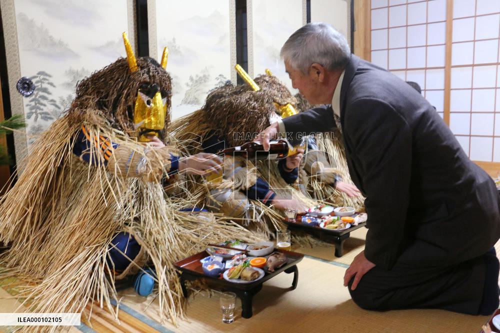 "Namahage" end-of-year rituals in Akita Pref.
