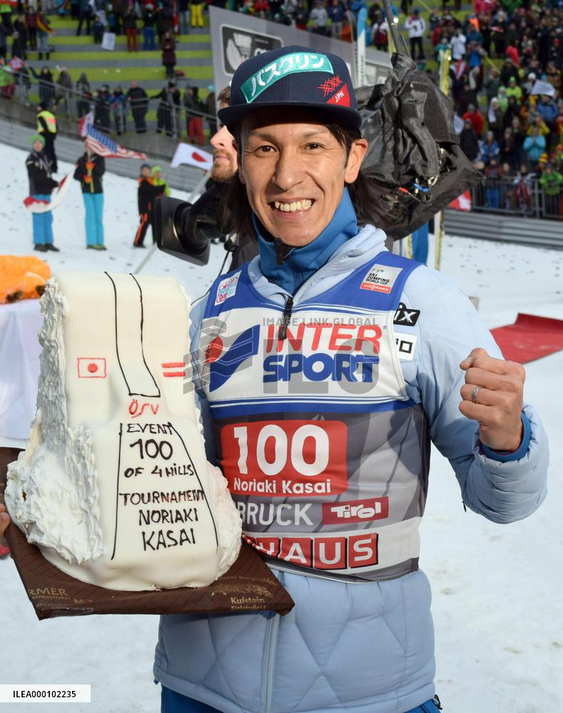 Ski jumping: Japan's Kasai makes 100th Four Hills appearance