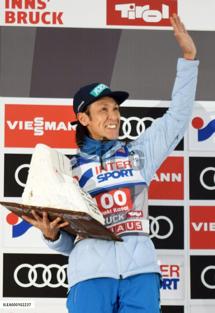 Ski jumping: Japan's Kasai makes 100th Four Hills appearance