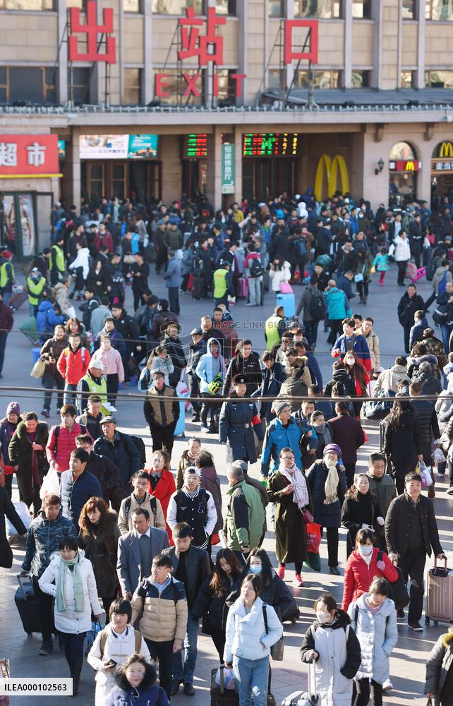 Exodus from Beijing begins ahead of Spring Festival
