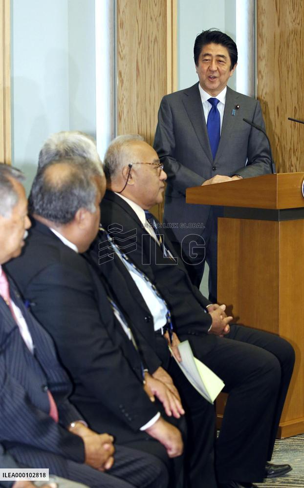 Abe, Pacific island nations chart mutually beneficial cooperation