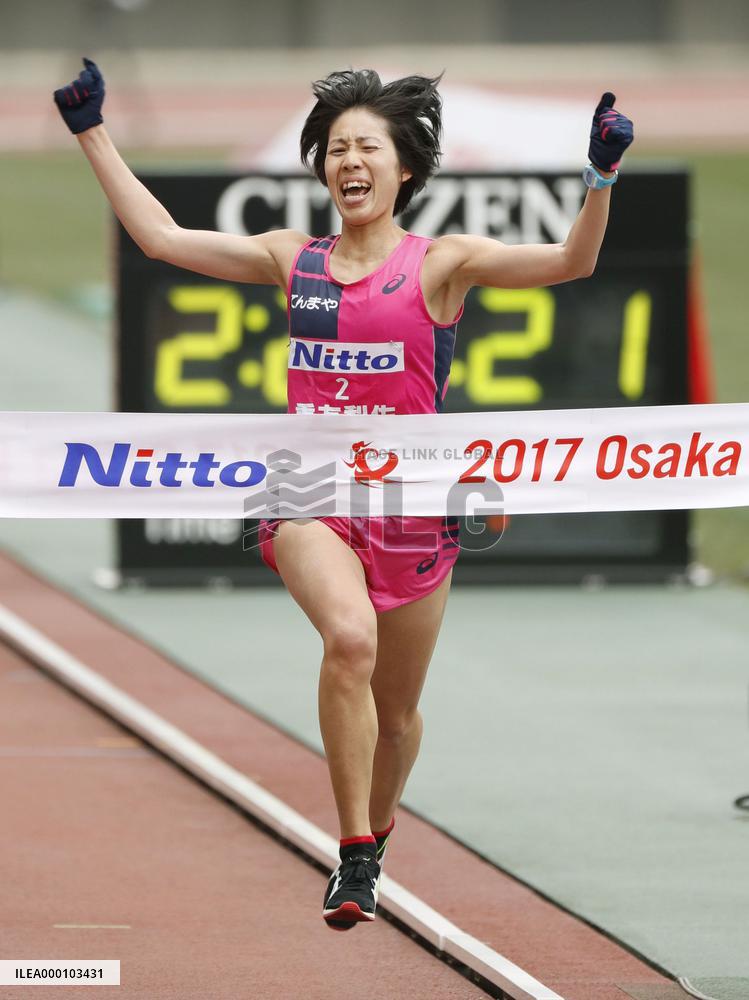 Japan's Shigetomo wins Osaka Women's Marathon