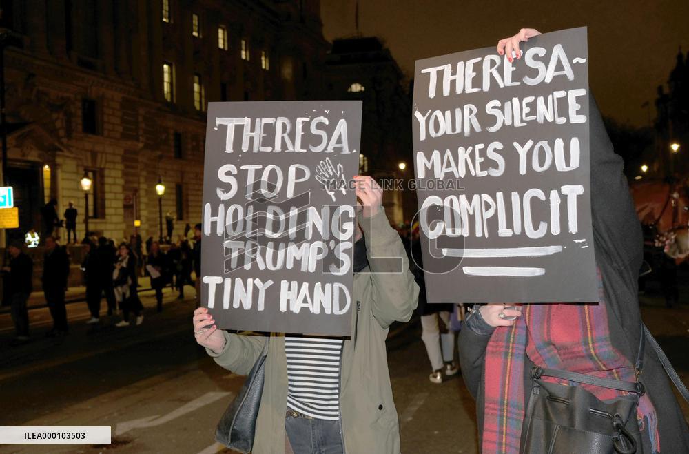 British PM May rejects calls to cancel Trump's state visit