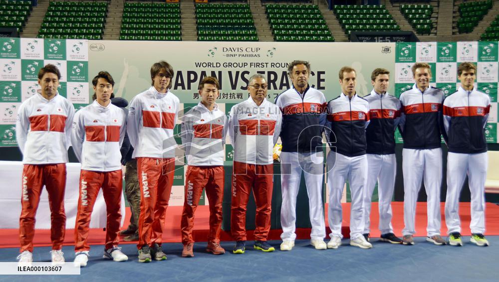Tennis: Japan to meet France at Davis Cup