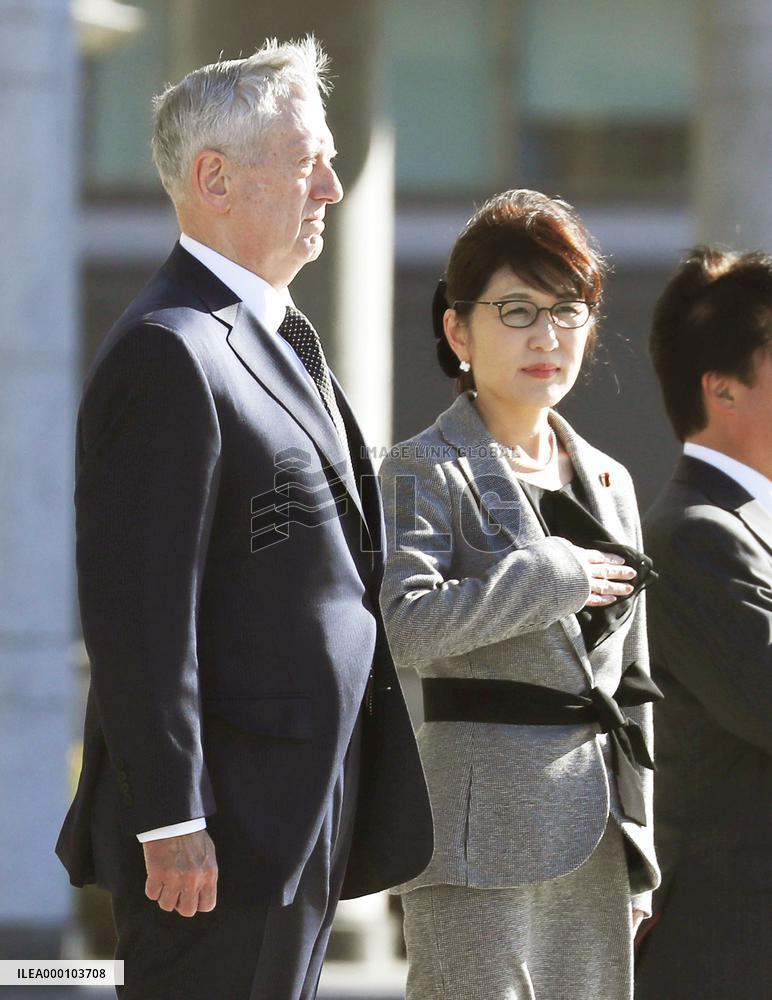 Japan, U.S. defense chiefs meet in Tokyo