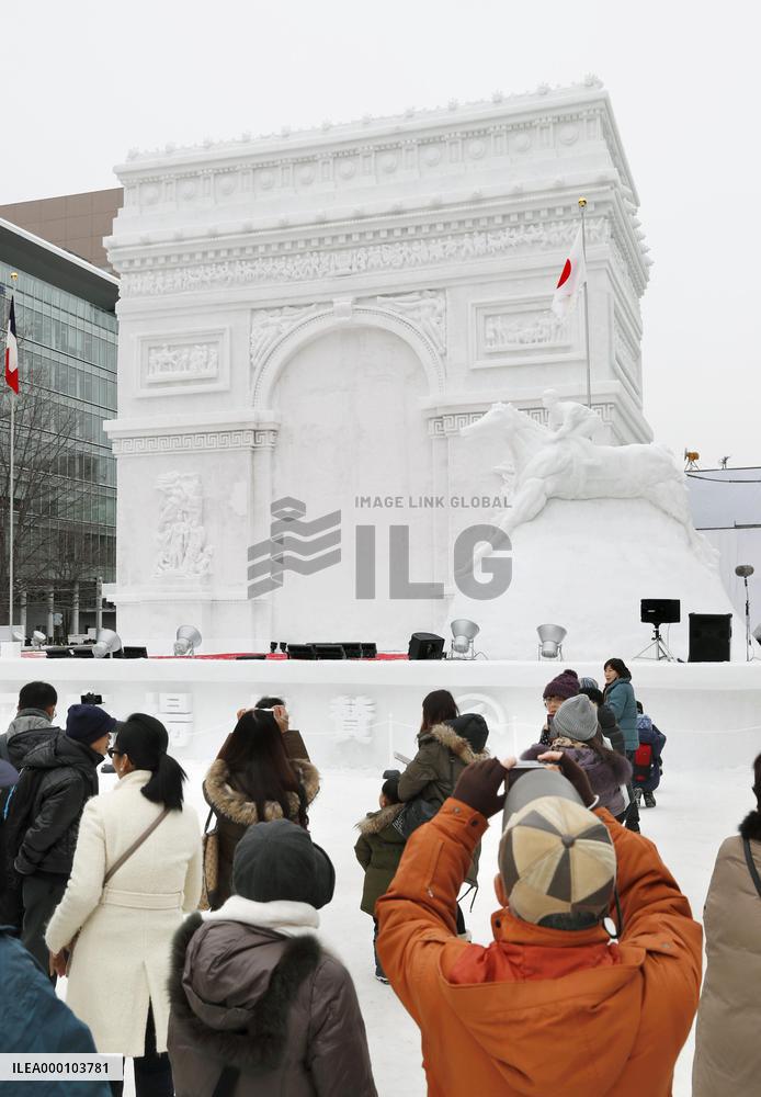 Snow Festival starts in Sapporo