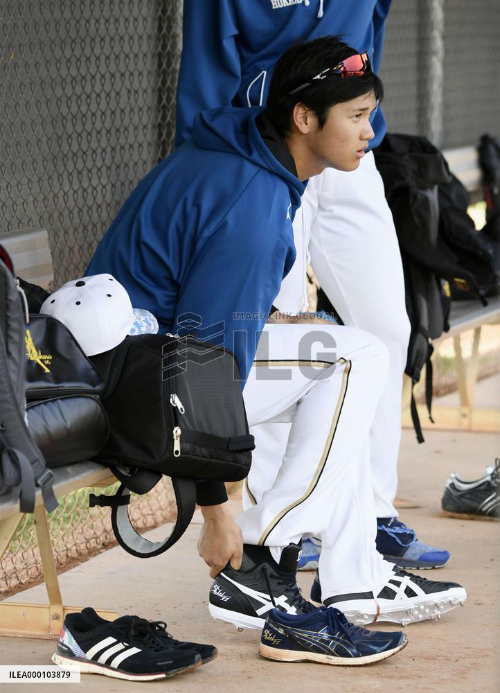Otani making progress with tender right ankle