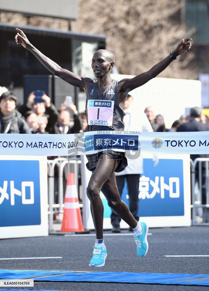 Athletics: Former world record holder Kipsang wins Tokyo Marathon