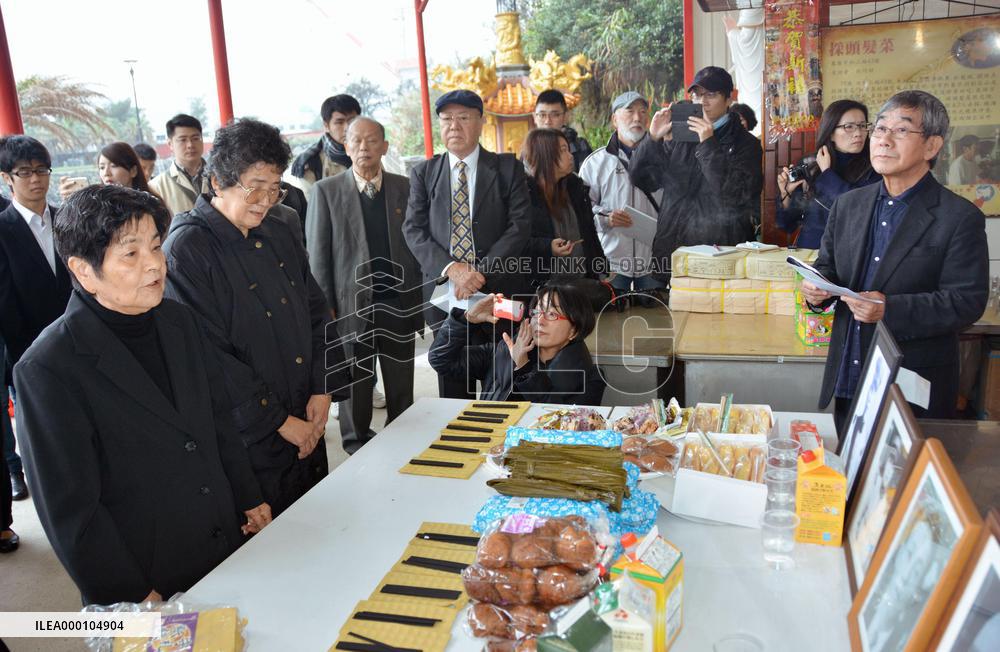 Okinawan families pay tribute to victims of 1947 massacre in Taiwan