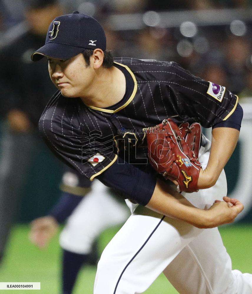 Baseball: Japan-Taiwan exhibition game for WBC