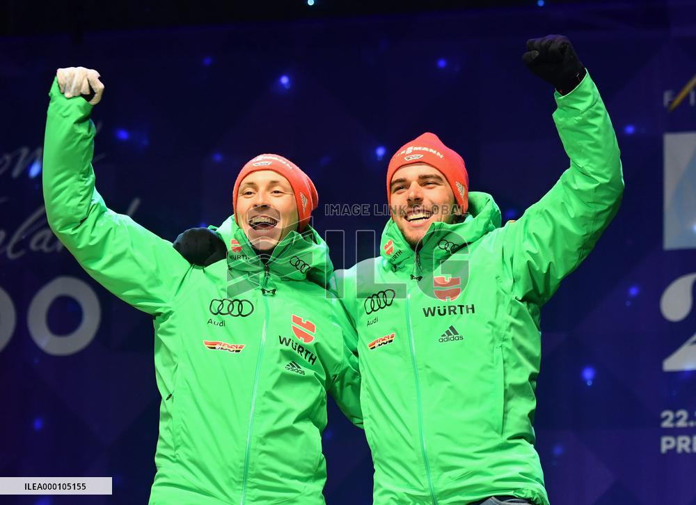 Skiing: Germany wins Nordic combined team sprint at worlds