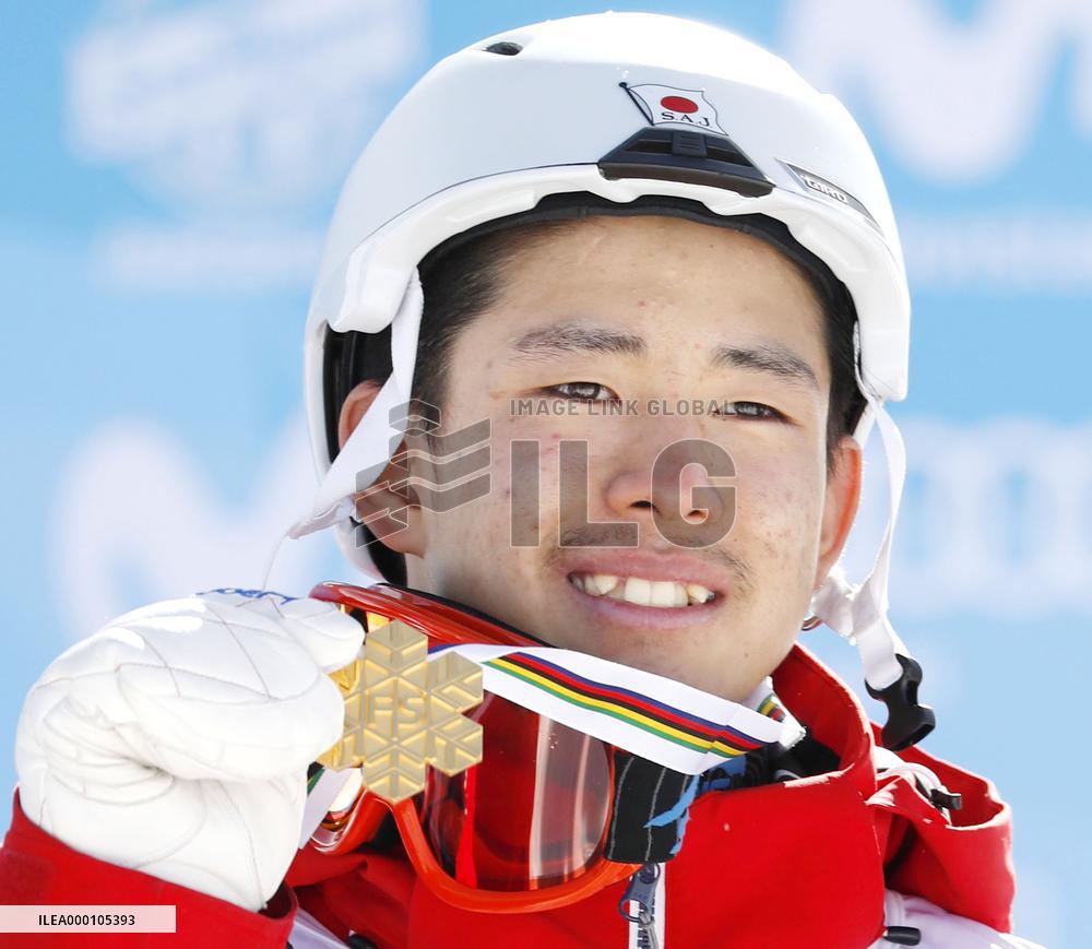 Skiing: Japan's Horishima surprise moguls winner at worlds