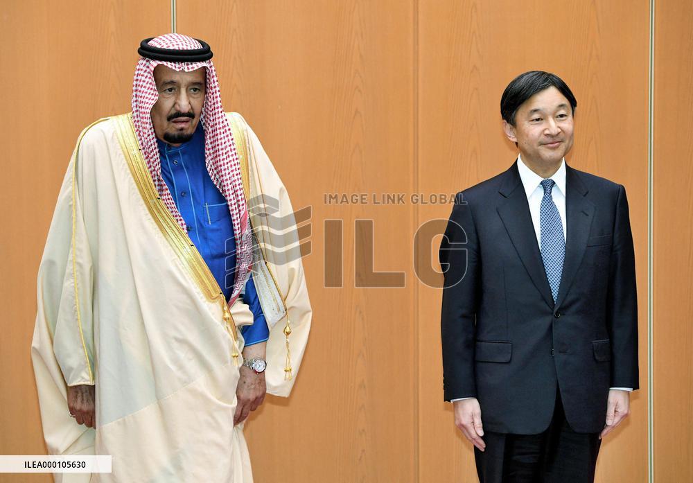 Saudi king, Japanese crown prince meet in Tokyo