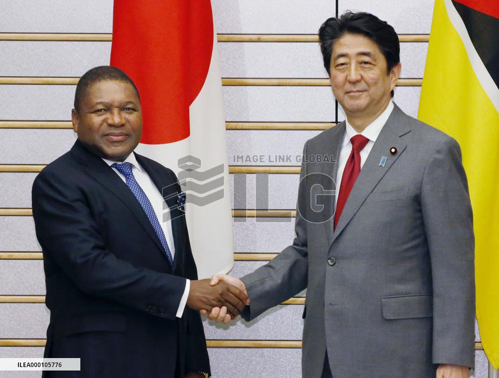 Japan, Mozambique leaders jointly condemn N. Korea missile launches