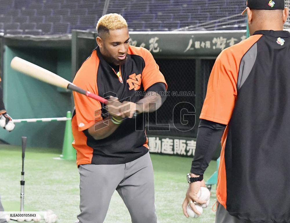 Baseball: Netherlands team workout for WBC final round