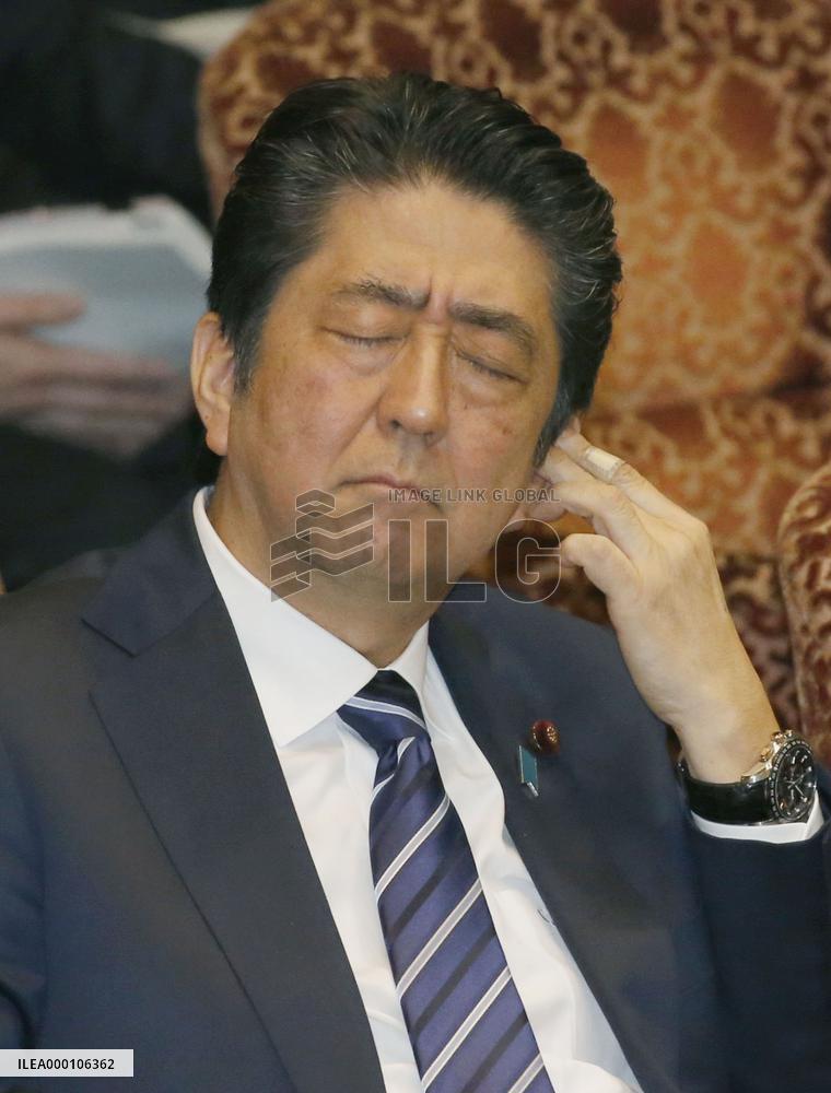 Japanese PM Abe in parliament