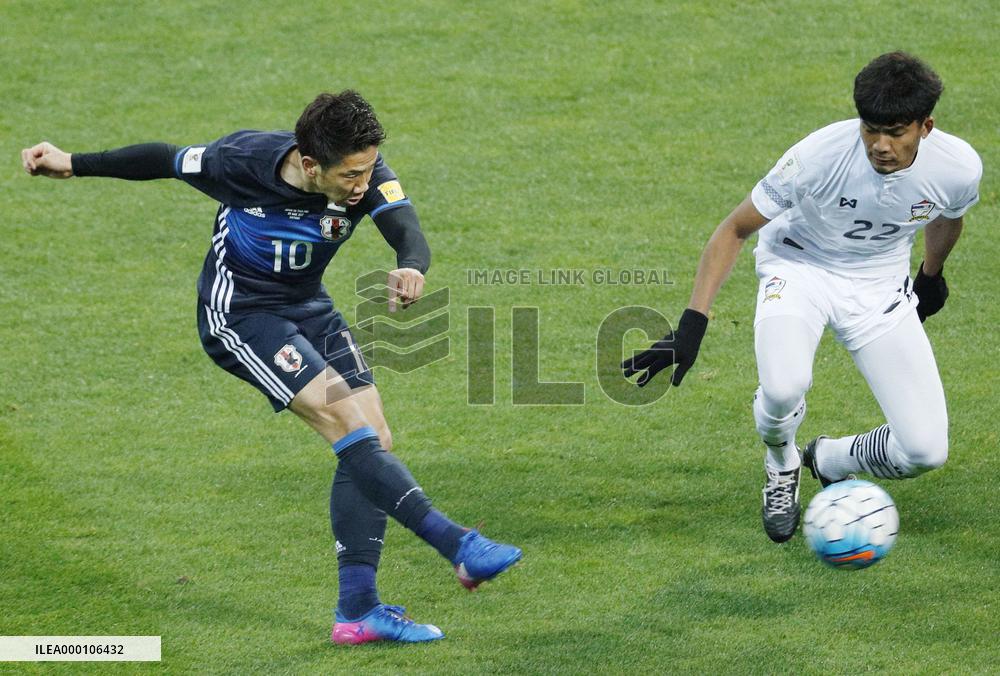 Japan vs Thailand in Asian qualifiers for World Cup