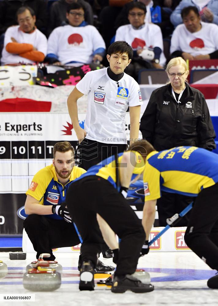 Curling: Sweden beats Japan at men's world c'ship