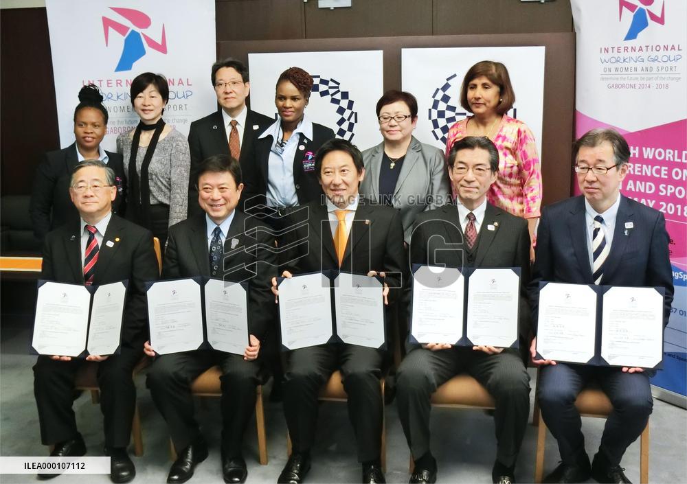 Japanese sporting bodies sign declaration on gender equality