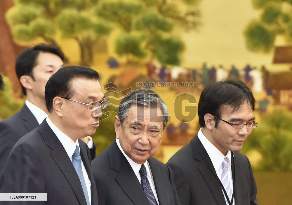 Chinese premier voices hope for improved ties with Japan