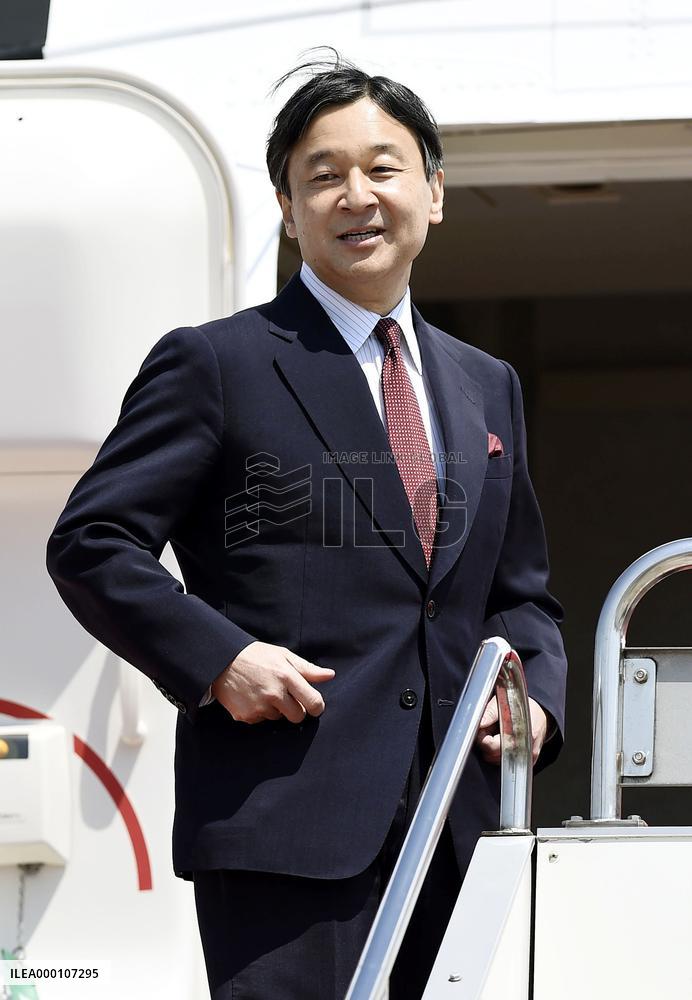 Japan's crown prince leaves for Malaysia