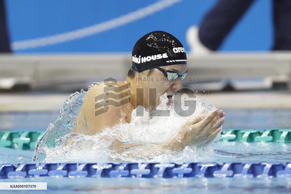 Swimming: Tateishi who will retire competes in national c'ships