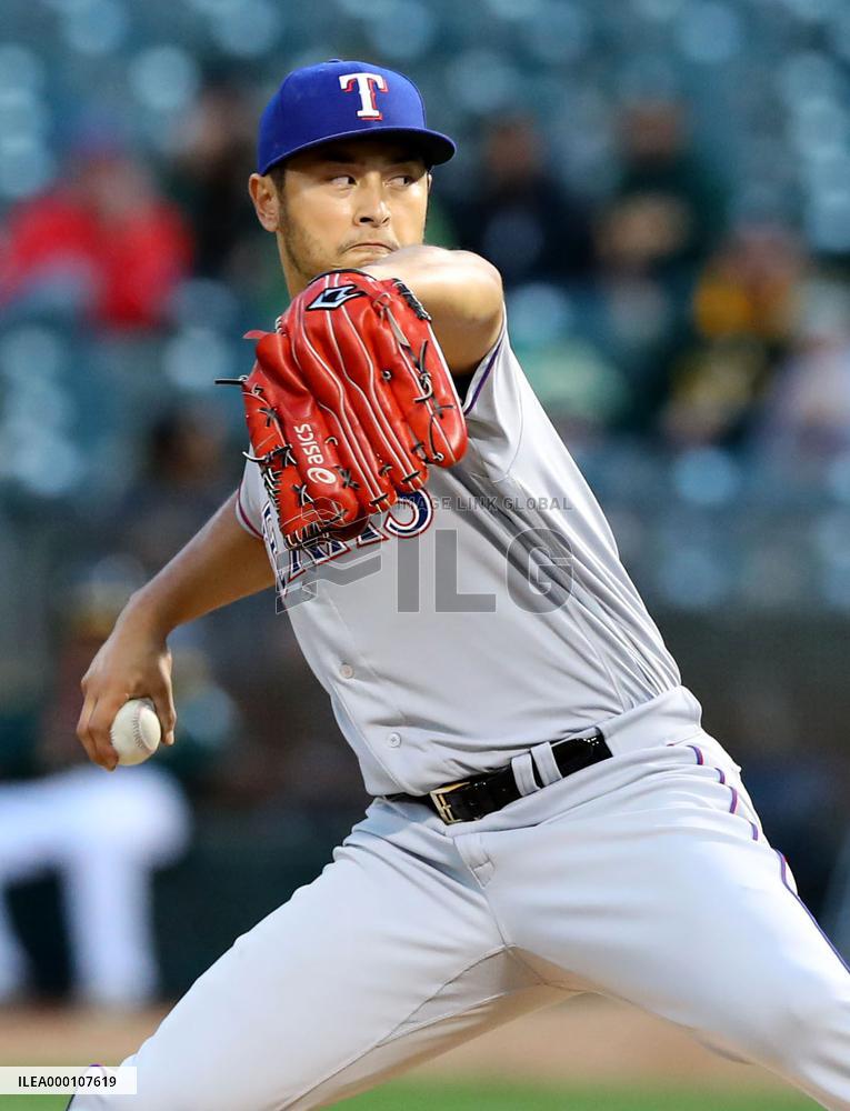 Baseball: Darvish in Rangers-Athletics game