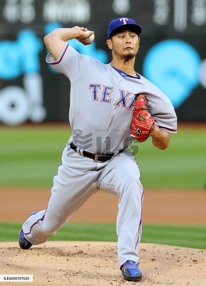 Baseball: Darvish in Rangers-Athletics game