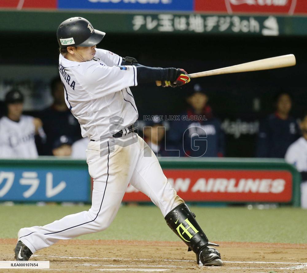 Lions slip past Eagles on 3 RBIs by Asamura